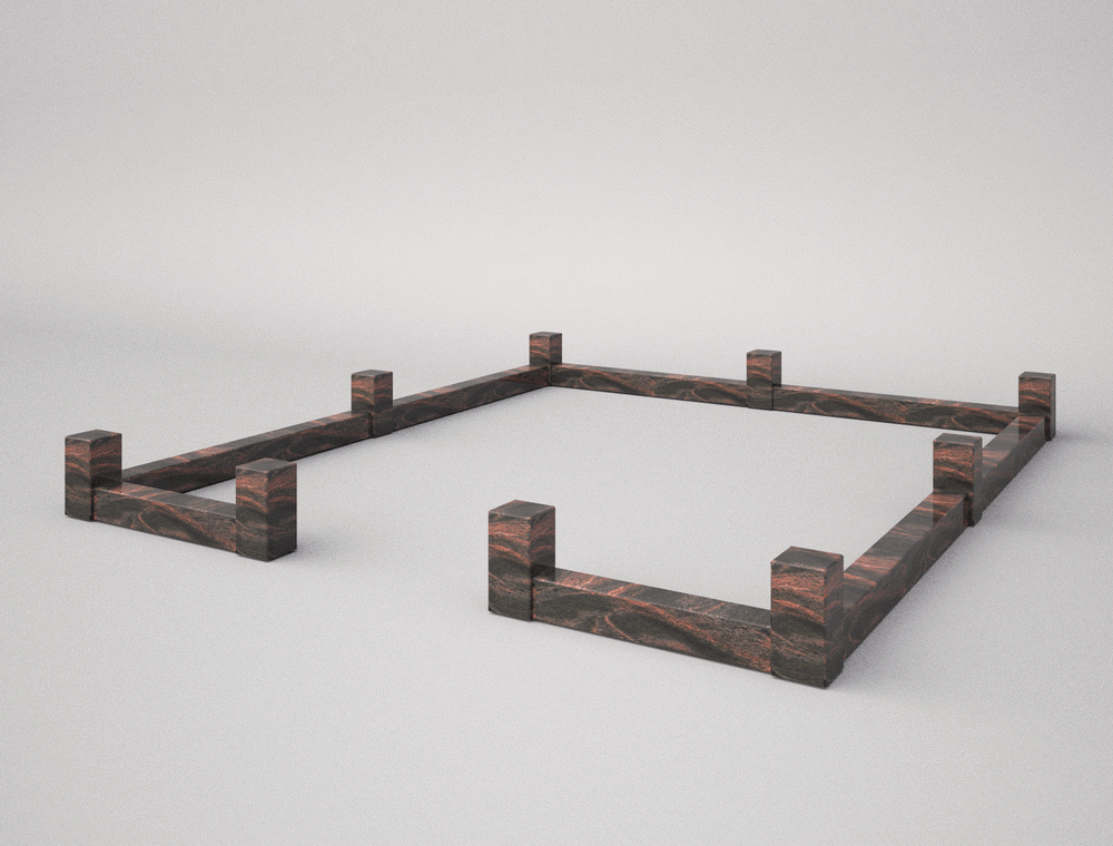 Гранитная ограда 01